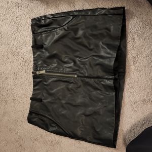 Zara leather skirt